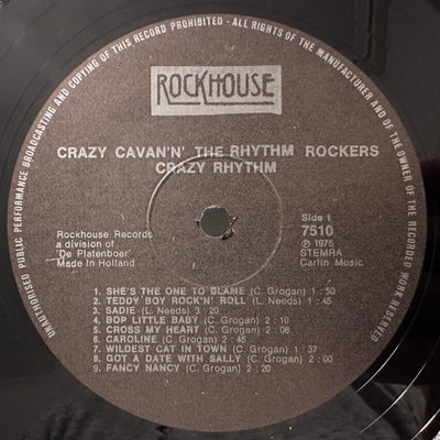 Crazy Cavan And Rhythm Rockers - Crazy Rhythm Vinyl LP (Used)