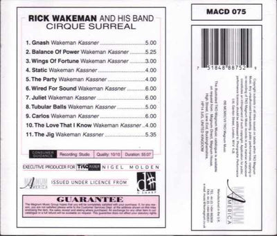 Rick Wakeman & His Band - Cirque Surreal CD
