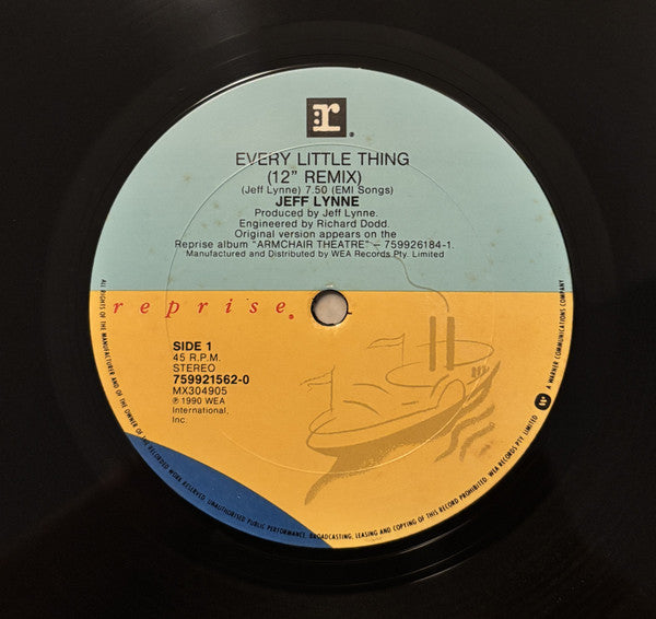 Jeff Lynne - Every Little Thing (Remix) 12" Vinyl Single (Used)