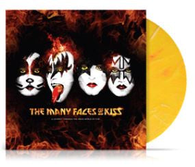 Kiss - Many Faces Of Kiss Yellow Splatter Coloured Vinyl 2LP