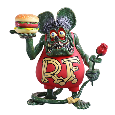 Rat Fink - Hamburger & Rose 20cm Figure