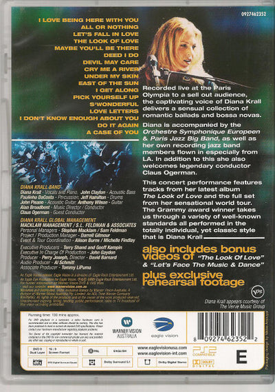 Diana Krall – Live In Paris DVD