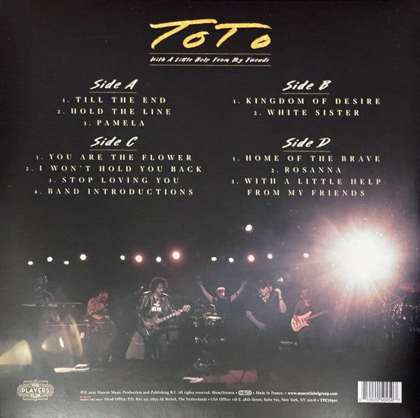 Toto - With A Little Help From My Friends Transparent Clear Coloured Vinyl 2LP (Used)