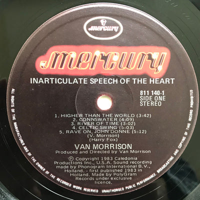 Van Morrison - Inarticulate Speech Of The Heart Vinyl LP (Used)
