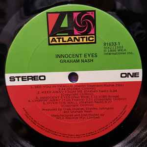 Graham Nash - Innocent Eyes Vinyl LP (Used)