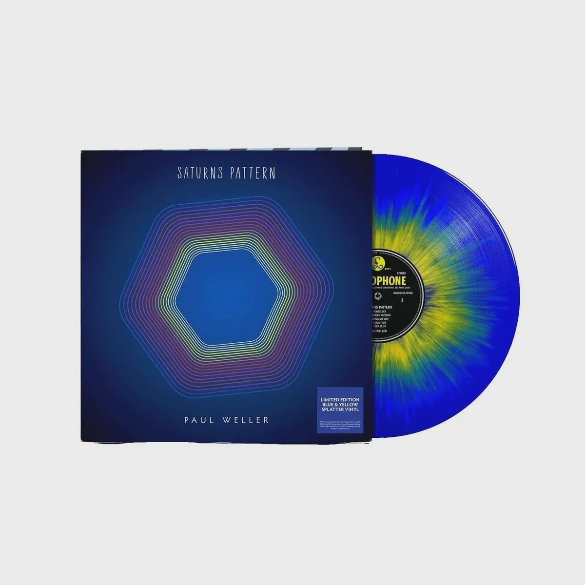 Paul Weller - Saturns Pattern Blue/Yellow Coloured Vinyl LP