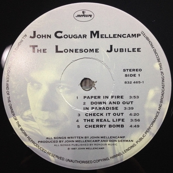 John Cougar Mellencamp - The Lonesome Jubilee Vinyl LP (Used)