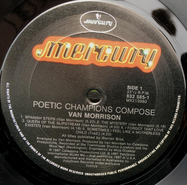 Van Morrison - Poetic Champions Compose Vinyl LP (Used)
