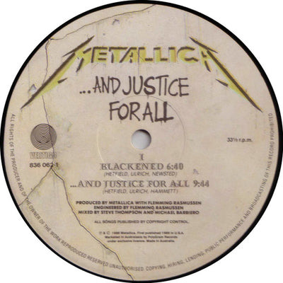 Metallica - ...And Justice For All Vinyl 2LP (Used)