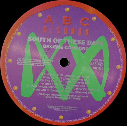 Graeme Connors - South Of These Days Vinyl LP (Used)