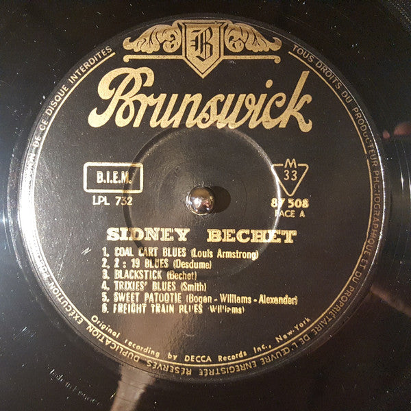 Sidney Bechet - 1897-1959 Vinyl LP (Used)