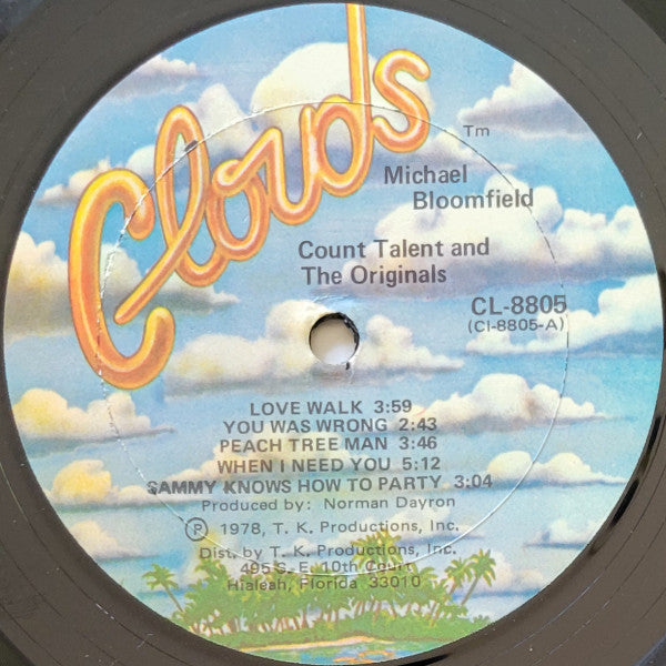 Michael Bloomfield - Count Talent And The Originals Vinyl LP (Used)