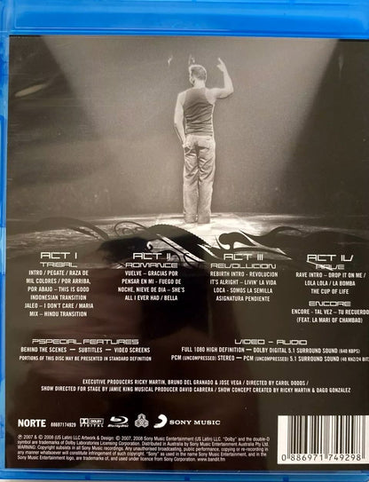 Ricky Martin – Black And White Tour Blu-Ray DVD