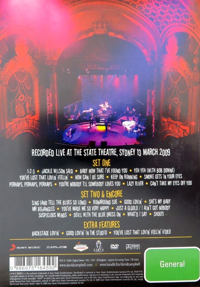 David Campbell – Good Lovin' Live DVD