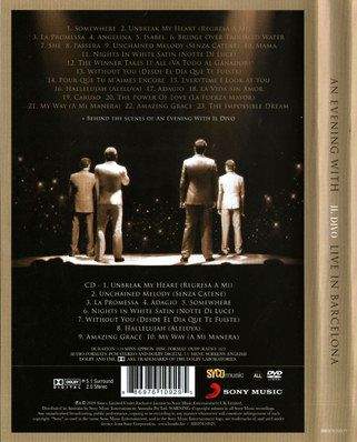 Il Divo – An Evening With Il Divo Live In Barcelona DVD + CD
