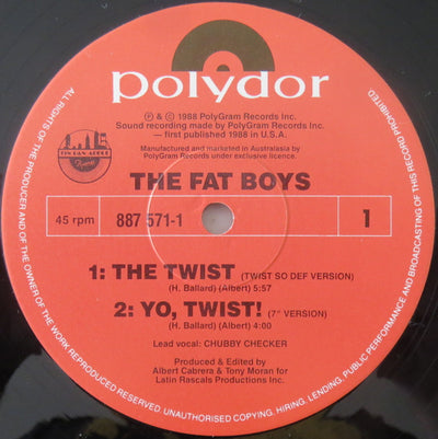 Fat Boys - The Twist 12" Vinyl Single (Used)
