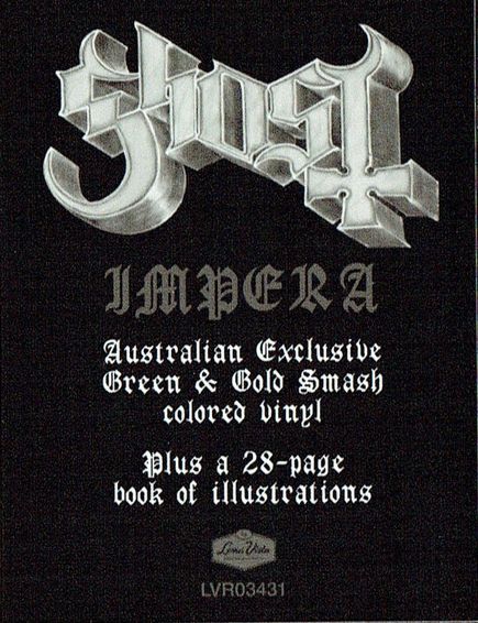 Ghost - Impera Green & Gold Smash Coloured Vinyl LP (Used)