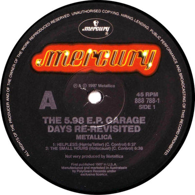 Metallica - The $5.98 E.P. (Garage Days Re-Revisited) Vinyl LP (Used)