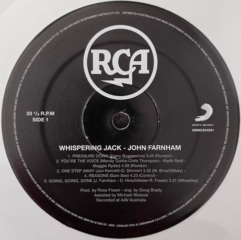 John Farnham - Whispering Jack 2016 Vinyl LP (Used)