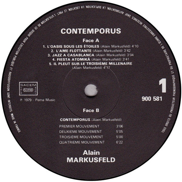 Alain Markusfeld - Contemporus Vinyl LP (Used)