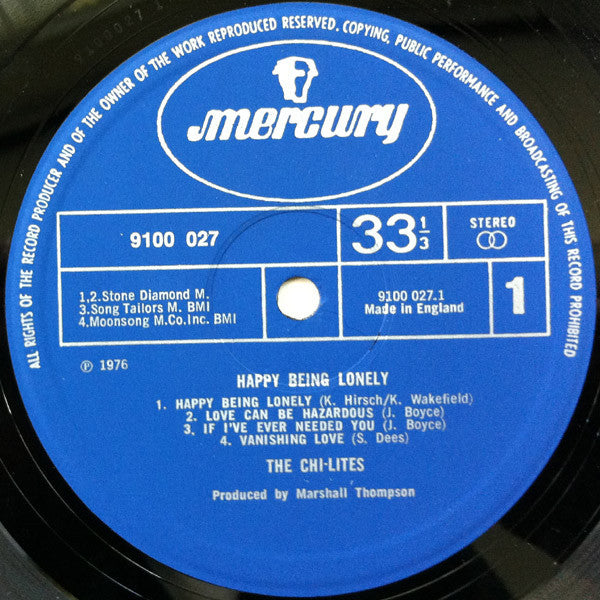 Chi-Lites - Happy Being Lonely Vinyl LP (Used)
