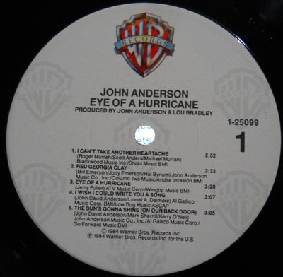 John Anderson - Eye Of A Hurricane Vinyl LP (Used)