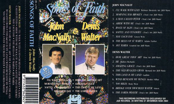 John MacNally & Denis Walter - Songs Of Faith Cassette Tape