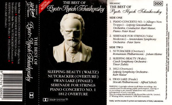 Pyotr Ilyich Tchaikovsky - The Best Of Pyotr Ilyich Tchaikovsky Cassette Tape