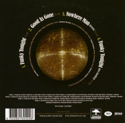 John Butler Trio - Funky Tonight 4 Track CD Single