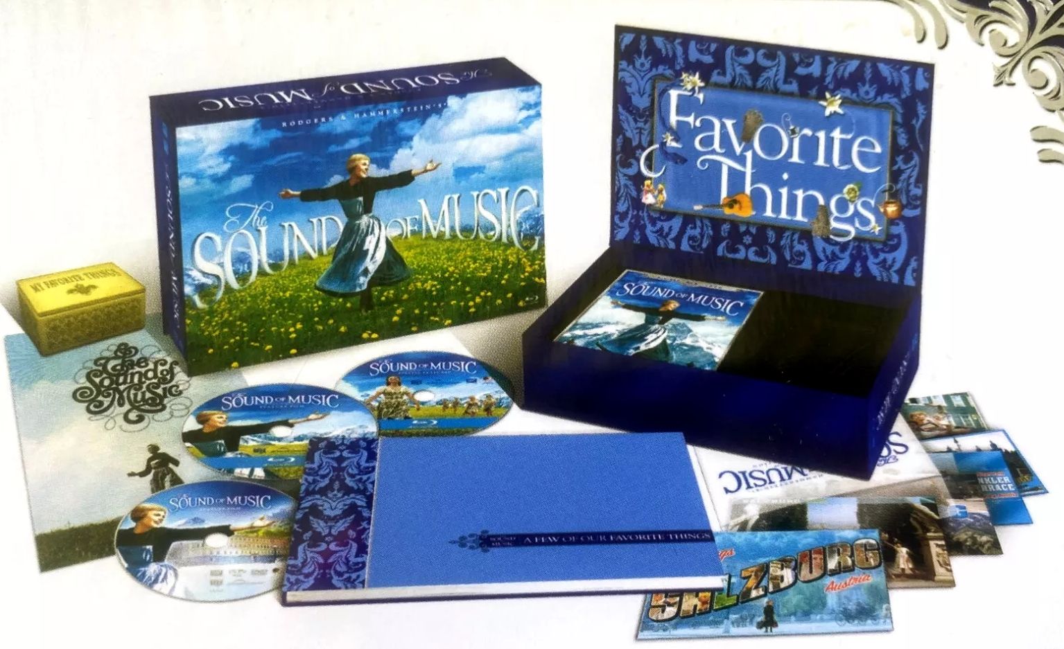 Sound Of  Music 45th Anniversary Favourite Things Collectors Gift Set Edition 2 Blu-Ray + DVD + Book + Music Box
