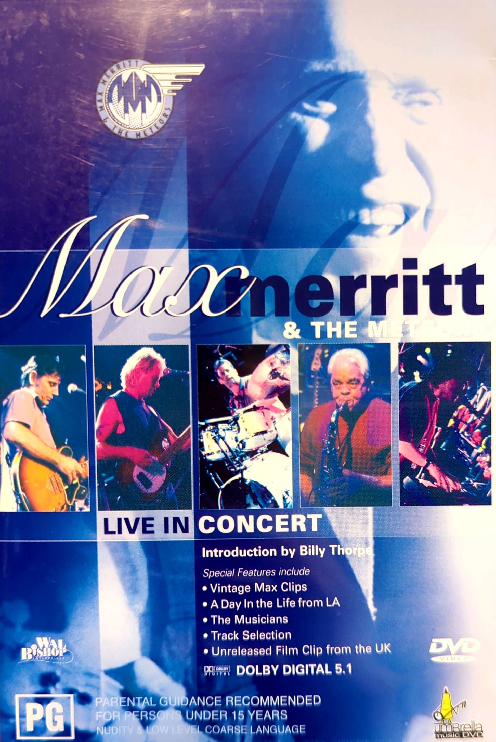 Max Merritt & The Meteors – Live In Concert DVD