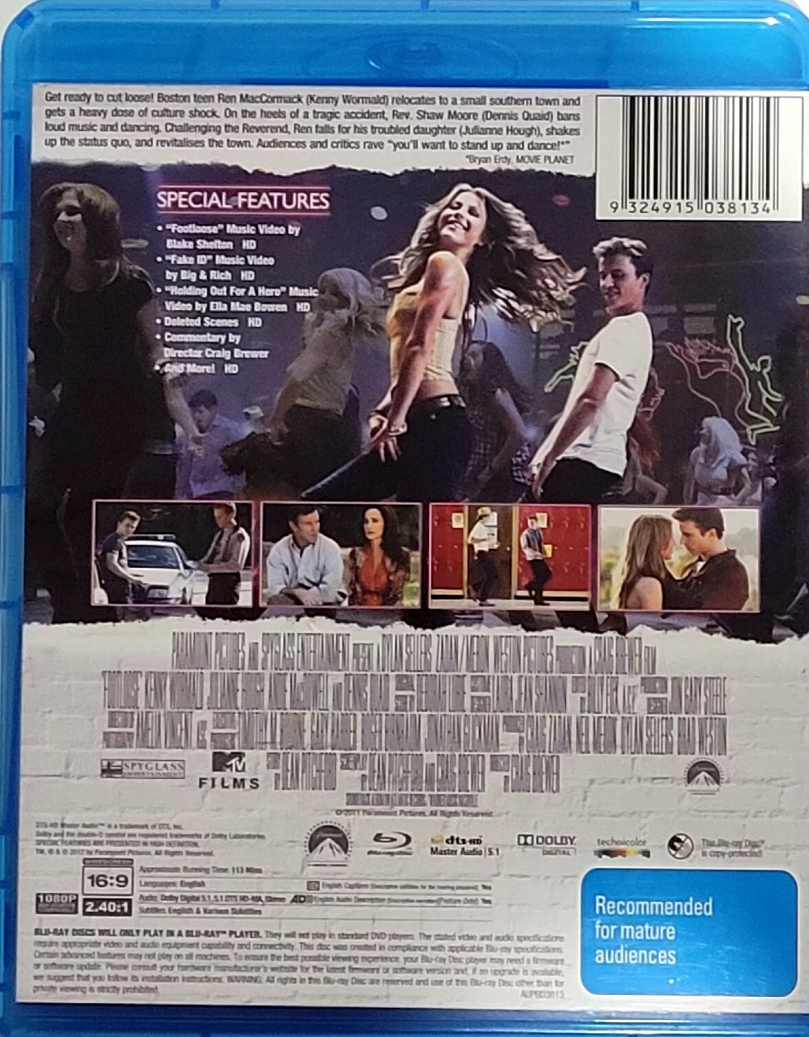 Footloose (2011) Blu-Ray DVD