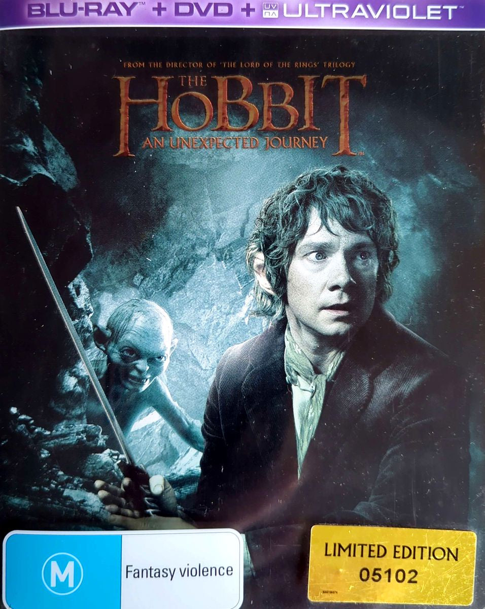Hobbit - The Hobbit: An Unexpected Journey Ltd Ed 05102 Blu-Ray + DVD