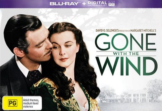 Gone With The Wind 75th Anniversary Collectors Edition Blu-Ray DVD Boxset + Book + Rhett Butler Handkerchief + Music Box