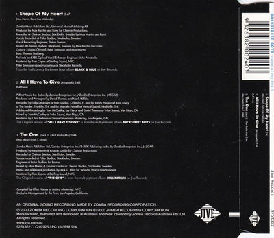 Backstreet Boys - Shape Of My Heart 3 Track CD Single