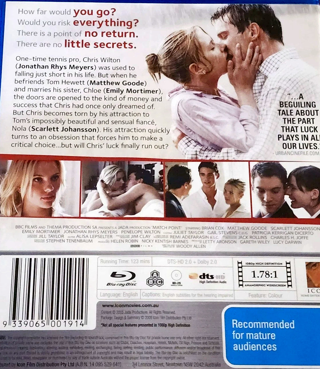 Match Point (2005) Blu-ray DVD (Used)