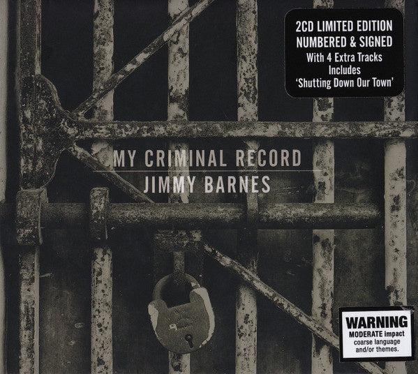 Jimmy Barnes – My Criminal Record Limited Edition Numbered Digipak 2CD