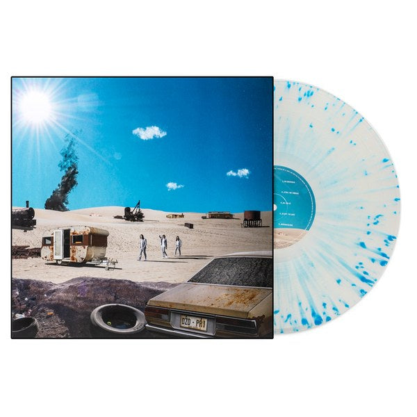 DZ Deathrays - Positive Rising Part 1 Clear With Blue Splatter Coloured Vinyl LP