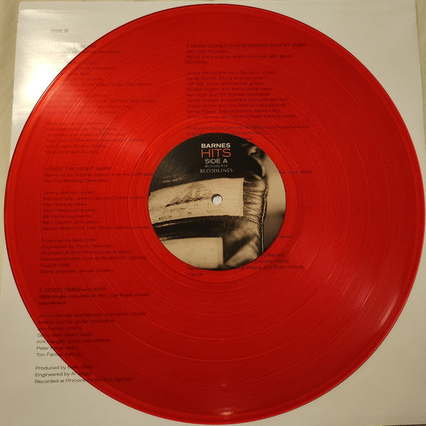 Jimmy Barnes – Barnes Hits The Double Album Anthology Red/Yellow Coloured Autographed Vinyl 2LP (Used)