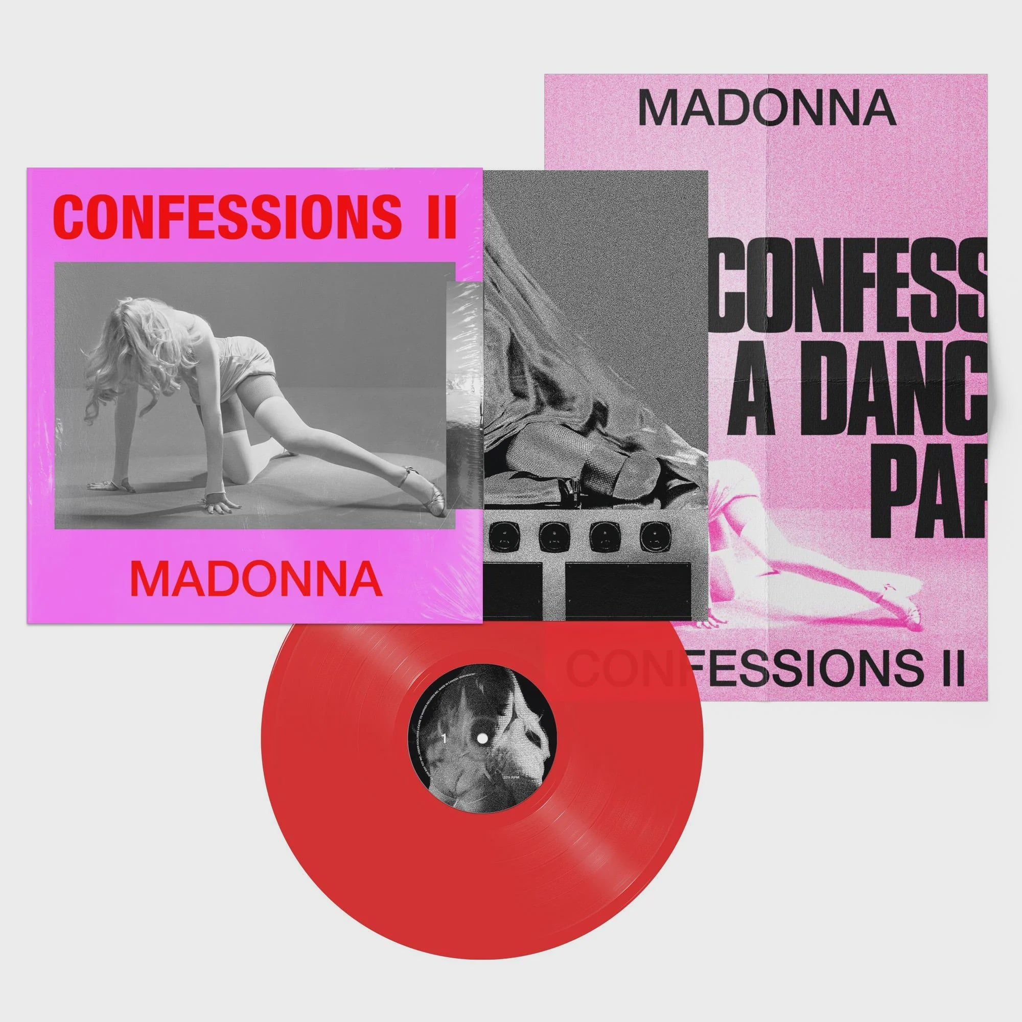 Madonna - Confessions II Red Coloured Vinyl LP