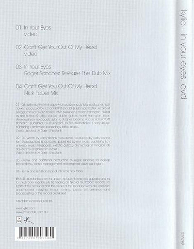 Kylie Minogue – In Your Eyes DVD Single