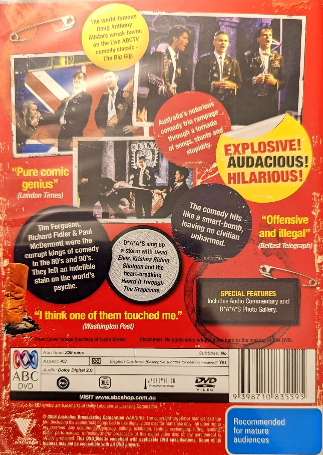 Doug Anthony All Stars – The Unlimited Uncollectible Sterling Deluxe Edition 2DVD (New)