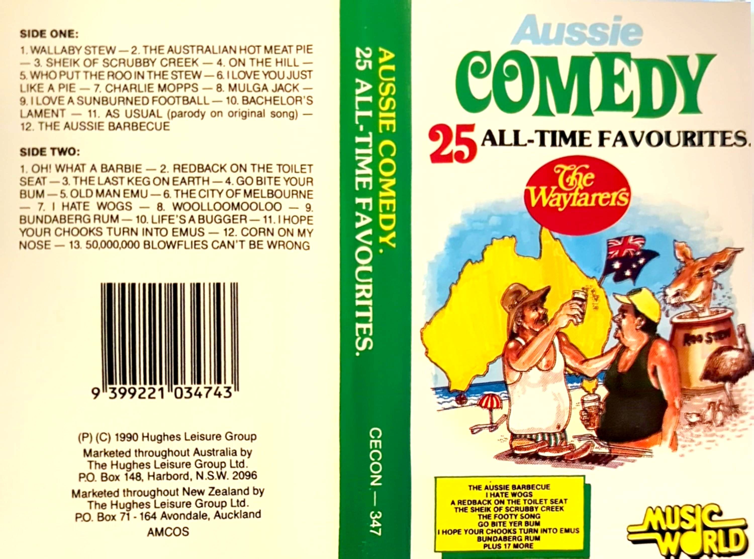 Wayfarers - Aussie Comedy 25 All-Time Favourites Cassette Tape