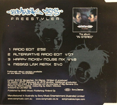 Bomfunk MC's - Freestyler 4 Track CD Single