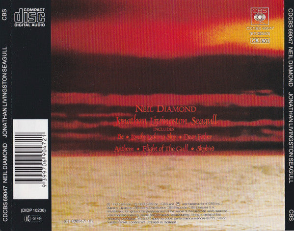 Soundtrack - Jonathan Livingston Seagull (Original Motion Picture Soundtrack) Neil Diamond CD