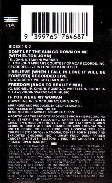 George Michael & Elton John - Don't Let The Sun Go Down On Me Cassette Single
