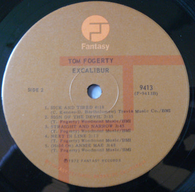 Tom Fogerty - Excalibur Vinyl LP (Used)