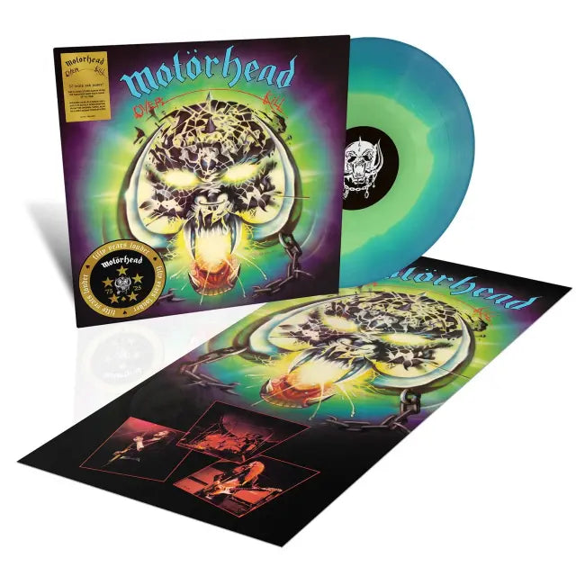 Motorhead - Overkill (50th Anniversary) Turquoise & Blue Splatter Coloured Vinyl LP