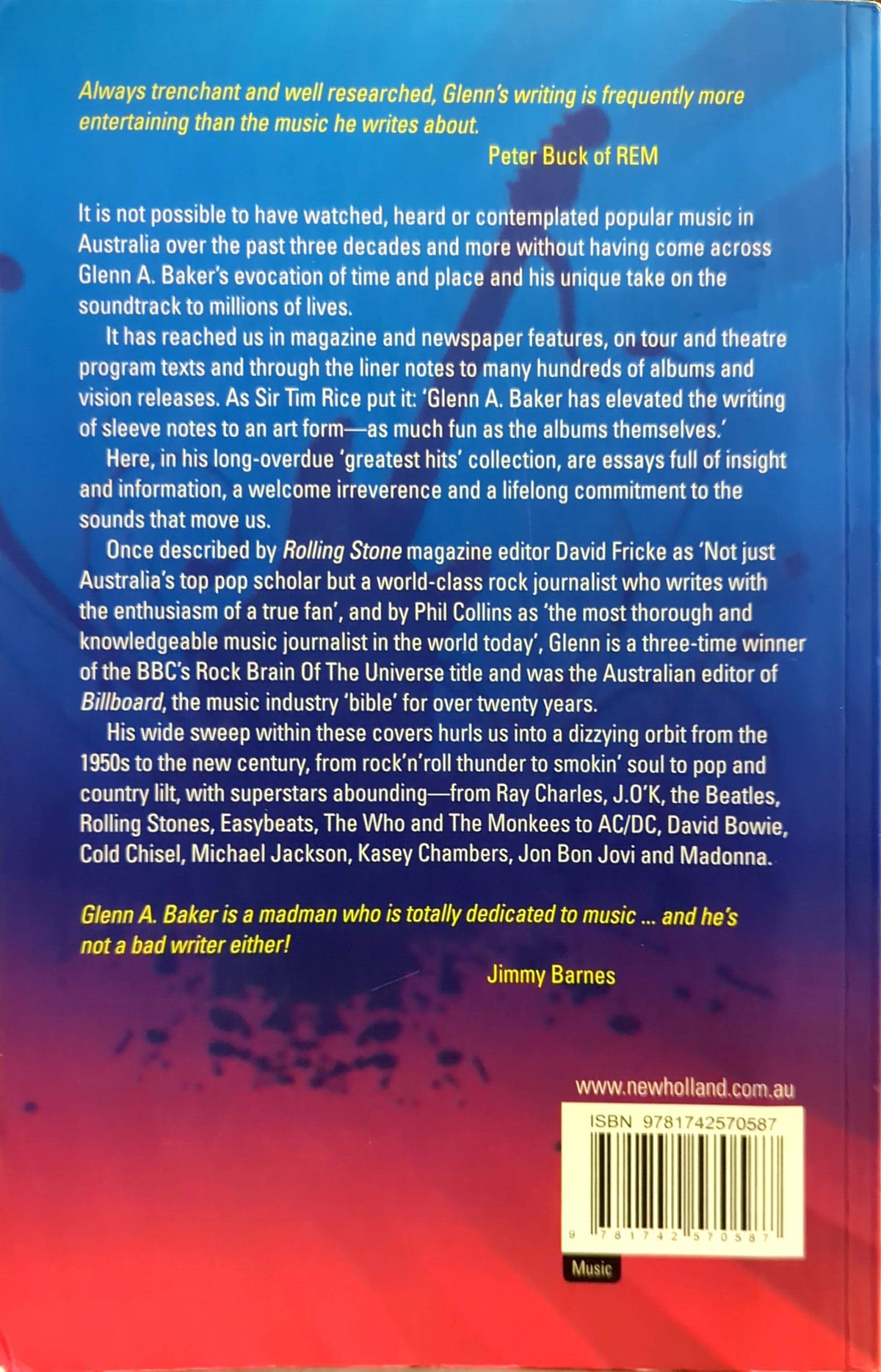 Glenn A Baker - Best Of Baker Music Book (2010)
