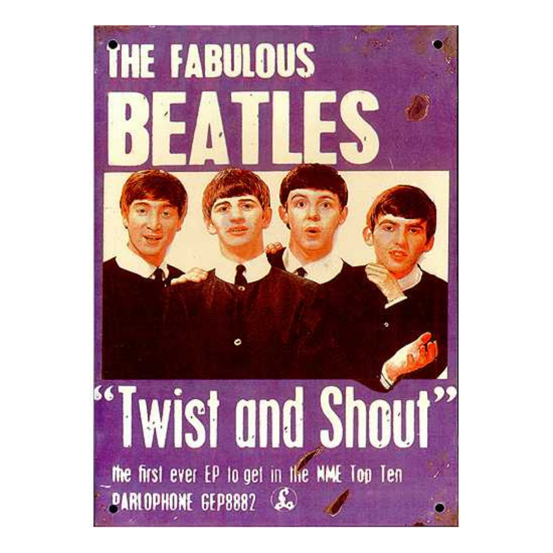 Beatles - Twist And Shout Tin Reproduction